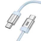 BOROFONE BU48 60W USB-C/Type-C to USB-C/Type-C Charging Data Cable, Length: 1.2m(Blue) - 1