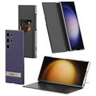 For Samsung Galaxy S25 Ultra 5G GKK Triumph Ultra-Thin Flip Leather Case without Pen(Carbon Fiber) - 2