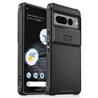 For Google Pixel 7 Pro Sliding Camshield TPU + PC Phone Case(Black) - 1