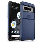 For Google Pixel 7 Pro Sliding Camshield TPU + PC Phone Case(Blue) - 1