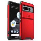 For Google Pixel 7 Pro Sliding Camshield TPU + PC Phone Case(Red) - 1