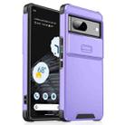 For Google Pixel 7 Sliding Camshield TPU + PC Phone Case(Purple) - 1