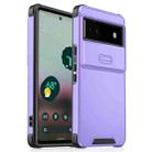 For Google Pixel 6a Sliding Camshield TPU + PC Phone Case(Purple) - 1