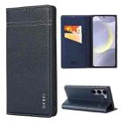 For Samsung Galaxy S24 5G GEBEI Top-grain Horizontal Flip Leather Phone Case(Blue) - 1