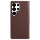 For Samsung Galaxy S25 Ultra 5G GEBEI Top-grain Horizontal Flip Leather Phone Case(Brown) - 3