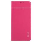 For Samsung Galaxy S25 Ultra 5G GEBEI Top-grain Horizontal Flip Leather Phone Case(Rose Red) - 2