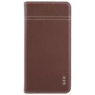 For Samsung Galaxy S25+ 5G GEBEI Top-grain Horizontal Flip Leather Phone Case(Brown) - 2