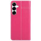 For Samsung Galaxy S25+ 5G GEBEI Top-grain Horizontal Flip Leather Phone Case(Rose Red) - 3