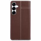 For Samsung Galaxy S25 5G GEBEI Top-grain Horizontal Flip Leather Phone Case(Brown) - 3