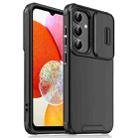 For Samsung Galaxy A14 4G / 5G Sliding Camshield TPU + PC Phone Case(Black) - 1