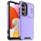 For Samsung Galaxy A14 4G / 5G Sliding Camshield TPU + PC Phone Case(Purple) - 1
