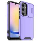 For Samsung Galaxy A25 5G Global Sliding Camshield TPU + PC Phone Case(Purple) - 1