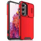 For Samsung Galaxy S20 FE Sliding Camshield TPU + PC Phone Case(Red) - 1