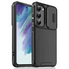 For Samsung Galaxy S21 FE 5G Sliding Camshield TPU + PC Phone Case(Black) - 1