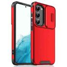 For Samsung Galaxy S22+ 5G Sliding Camshield TPU + PC Phone Case(Red) - 1