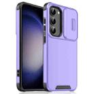 For Samsung Galaxy S23 5G Sliding Camshield TPU + PC Phone Case(Purple) - 1
