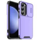 For Samsung Galaxy S23 FE 5G Sliding Camshield TPU + PC Phone Case(Purple) - 1
