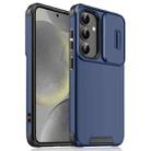 For Samsung Galaxy S24 5G Sliding Camshield TPU + PC Phone Case(Blue) - 1