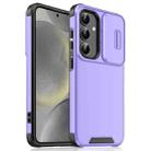 For Samsung Galaxy S24 5G Sliding Camshield TPU + PC Phone Case(Purple) - 1