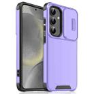 For Samsung Galaxy S24+ 5G Sliding Camshield TPU + PC Phone Case(Purple) - 1