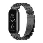 For Xiaomi Mi Band 8 / 9 / 9 NFC Mijobs GT4 Seven Beads Metal Watch Band(Black) - 1