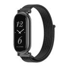 For Xiaomi Mi Band 8 / 9 / 9 NFC Mijobs GT4 Breathable Nylon Loop Watch Band(Black) - 1