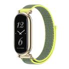 For Xiaomi Mi Band 8 / 9 / 9 NFC Mijobs GT4 Breathable Nylon Loop Watch Band(Bright Yellow Light Gold) - 1