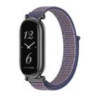 For Xiaomi Mi Band 8 / 9 / 9 NFC Mijobs GT4 Breathable Nylon Loop Watch Band(Midnight Blue Black) - 1