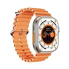 ZGA W02 2.02 inch Screen Seconds Hand BT Call Smart Watch, Support Heart Rate / AI Voice Assistant / Sedentary Reminder(Orange) - 1
