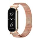 For Xiaomi Mi Band 8 Mijobs GT4 Milan Magnetic Metal Watch Band(Rose Gold) - 1