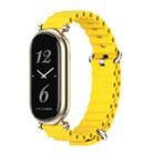 For Xiaomi Mi Band 8 Mijobs GT4 Marine Silicone Breathable Watch Band(Yellow Light Gold) - 1