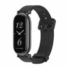 For Xiaomi Mi Band 8 Mijobs GT4 Silicone Breathable Watch Band(Black) - 1