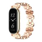 For Xiaomi Mi Band 8 / 9 / 9 NFC Mijobs GT4 Bone Chain Metal Watch Band(Rose Gold) - 1