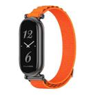 For Xiaomi Mi Band 8 / 9 / 9 NFC Mijobs GT4 Nylon Breathable Watch Band(Orange Black) - 1