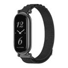 For Xiaomi Mi Band 8 / 9 / 9 NFC Mijobs GT4 Nylon Breathable Watch Band(Black) - 1