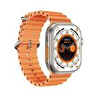 ZGA W04 2.03 inch Screen Seconds Hand BT Call Smart Watch, Support Health Monitor / AI Voice Assistant / SOS(Orange) - 1