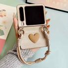 For Huawei Pura X Illusory Color Leather Texture PC Phone Case with Color Strap(Coffee) - 2