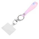 Multifunctional Phone Case Lanyard Mobile Phone Colorful Keychain Pendant(Pink) - 1