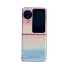 For OPPO Find N3 Flip Illusory Color Leather Texture PC Phone Case(Pink) - 1