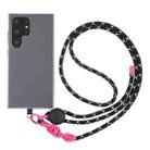 Plastic Adjustment Buckle Anti-lost Lanyard Mobile Phone Crossbody Long Lanyard(Black) - 1