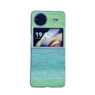 For vivo X Flip Illusory Color Leather Texture PC Phone Case(Green) - 1