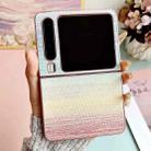 For Huawei Pura X Illusory Color Leather Texture PC Phone Case(Pink) - 2