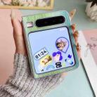 For Huawei Pura X Illusory Color Leather Texture PC Phone Case(Blue) - 3