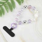 Mobile Phone Anti-lost Star Bead Chain Short Lanyard(Purple) - 1