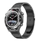 For Huawei Watch 4 / 4 Pro 22mm Flat Buckle Titanium Alloy Watch Band(Black) - 1