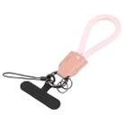 Keychain Pure Color Mobile Phone Anti-lost Short Lanyard(Pink) - 1