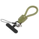 Keychain Pure Color Mobile Phone Anti-lost Short Lanyard(Army Green) - 1