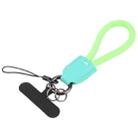 Keychain Pure Color Mobile Phone Anti-lost Short Lanyard(Fluorescent Green) - 1