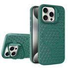 For iPhone 15 Pro Hollow Cooling Lens Holder MagSafe Magnetic TPU Phone Case(Green) - 1