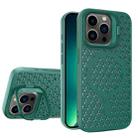 For iPhone 13 Pro Max Hollow Cooling Lens Holder MagSafe Magnetic TPU Phone Case(Green) - 1